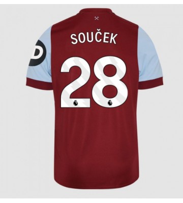 West Ham United Tomas Soucek #28 Replika Hjemmebanetrøje 2023-24 Kortærmet